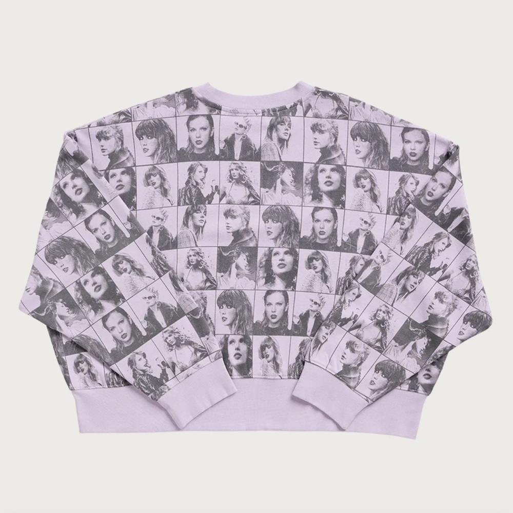 TAYLOR Graphic Print Purple Sweatshirt Taylor Swift!!! eras tour ~ size large